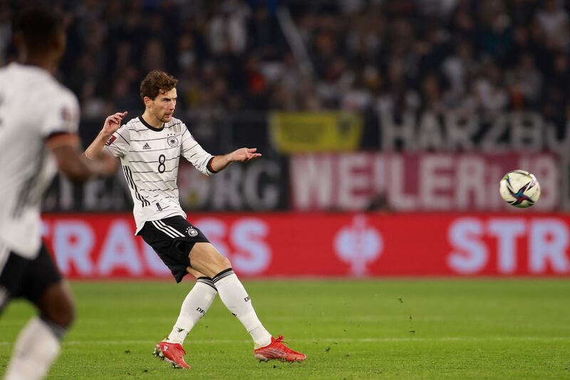 Germany midfielder Leon Goretzka shoots. AFP