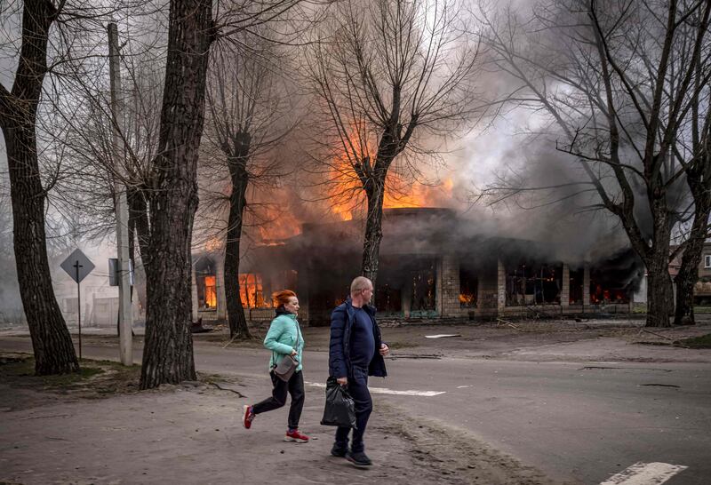 Residents in eastern Ukraine, including the city of Severodonetsk in Donbas region, have been asked by their government to leave 'now' or 'risk death'.  AFP