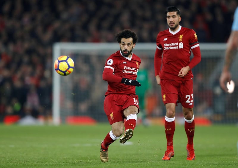 Right midfield: Mohamed Salah (Liverpool) – A glorious goal from 45 yards proved the decider against Liverpool. The Egyptian’s pace and skill were features of a thriller. Carl Recine / Reuters
