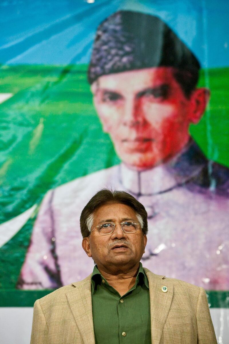 DUBAI, UNITED ARAB EMIRATES,  August 14, 2012. Former Pakistan President Pervez Musharraf hosts a special iftar to mark Pakistan's Independence day. He is addressing members of his All Pakistan Muslim League political party at the Jumeirah Ballroom in the Crowne Plaza hotel on Sheikh Zayed rd. (ANTONIE ROBERTSON / The National)