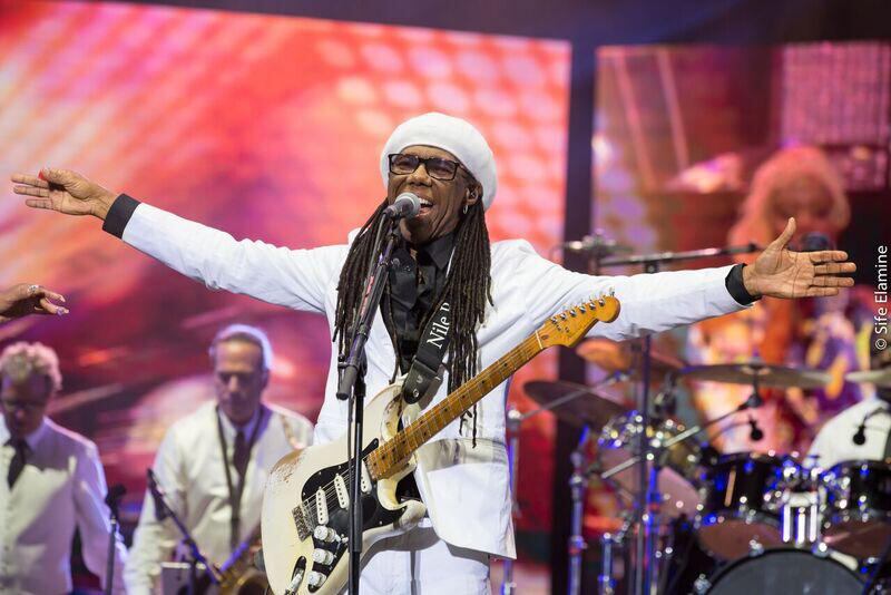 Nile Rodgers performed with Chic on Sunday as part of the Mawazine Festival in Rabat Morocco. Courtesy Sife El Amine