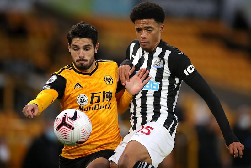 Pedro Neto - 8: Caused Newcastle problems with his tricks and turns in first half cutting in from right. One particularly dangerous run then cross into middle cleared by Newcastle. Side-footed great chance over bar after half-time. PA
