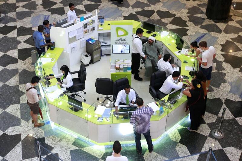Lifting the restriction means Etisalat may be considered for inclusion in MSCI’s emerging markets index, EFG-Hermes Holding said in an emailed note to clients. Jumana El Heloueh / Reuters