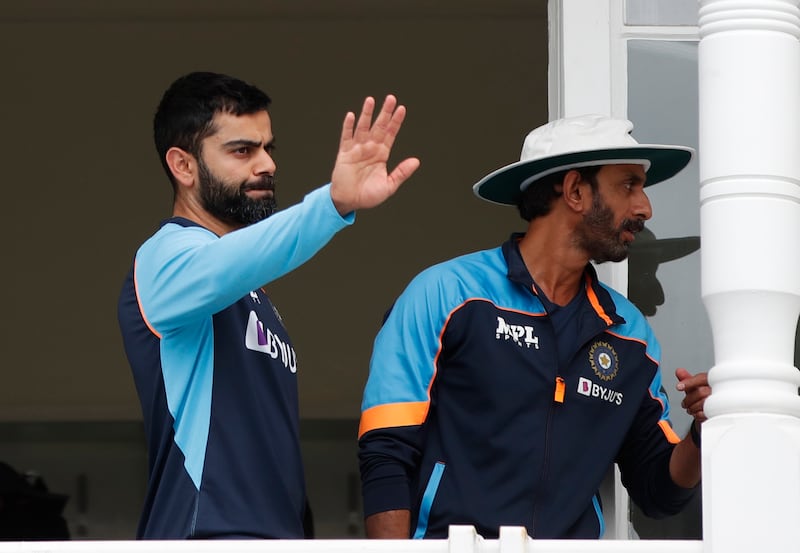 India captain Virat Kohli after the first Test against England ended in a draw due to rain. Reuters