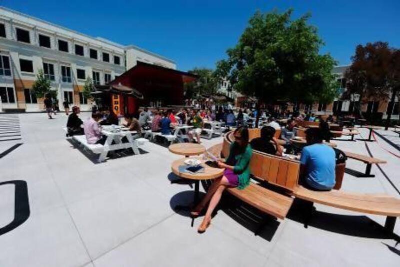 Facebook's main campus in Menlo Park, California is more akin to a playground rather than an office. Robyn Beck / AFP