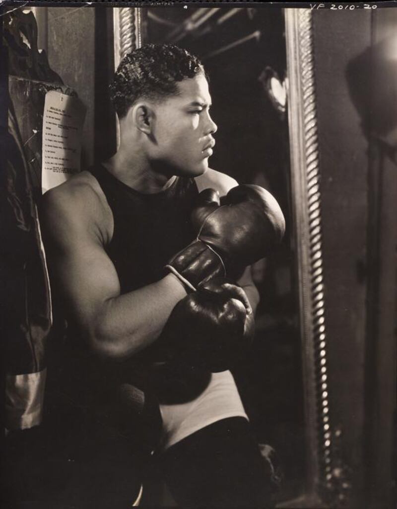 US boxer Joe Louis, Vanity Fair, October 1935, shot by Lusha Nelson (American, 1900–1938). Courtesy Condé Nast Archive