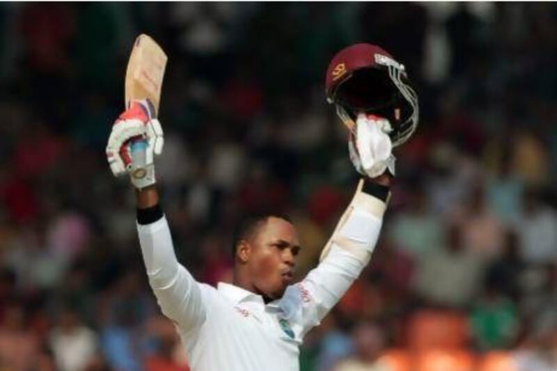Marlon Samuels improved his career-best score by more than double.