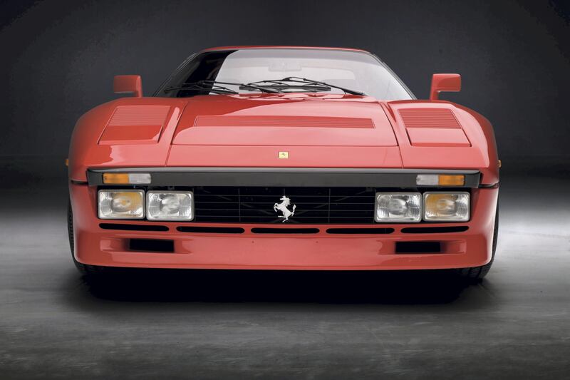 1985 Ferrari 288 GTO, €3.3m to €4.0m (Dh14.4m to Dh17.5m). A 'lightweight' example, with only 729 kilometres on the clock, but without a radio or power windows. R M Sotheby’s