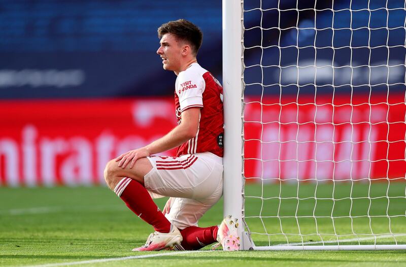 Kieran Tierney - 7: Couldn't stop Pulisic scoring opening goal but produced good performance on the left of a back three. Was always looking to get Aubameyang away down the left. Getty