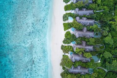 British hotelier Sonu Shivdasani, owner of the Soneva Fushi resort in the Maldives, says his secret to productivity is to fully disconnect from everything. Courtesy Soneva Fushi