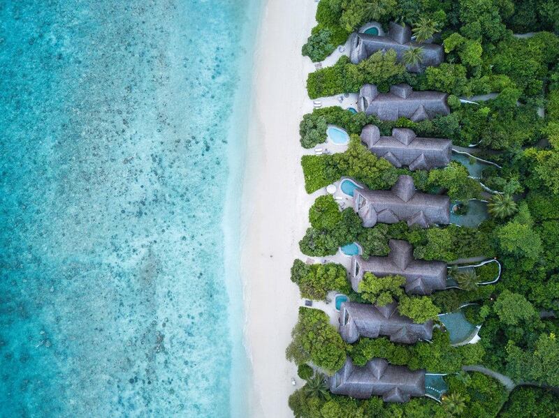 British hotelier Sonu Shivdasani, owner of the Soneva Fushi resort in the Maldives, says his secret to productivity is to fully disconnect from everything. Courtesy Soneva Fushi