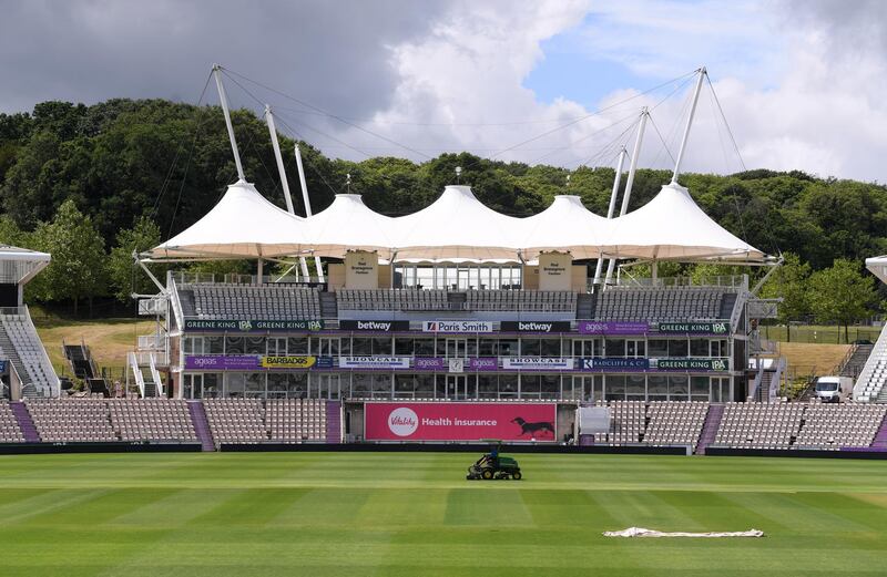 Main pavilion at The Ageas Bowl in Southampton which will host the first England-West Indies Test on July 8. Getty