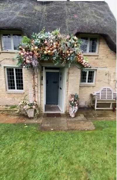 'Britain's Got Talent' judge, Amanda Holden, shared this image of the door to her country home. Instagram