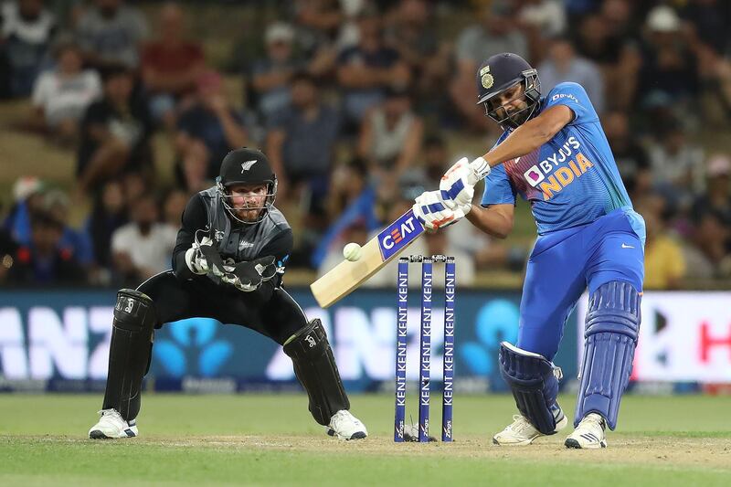 India batsman Rohit Sharma top-scored with 60. AFP