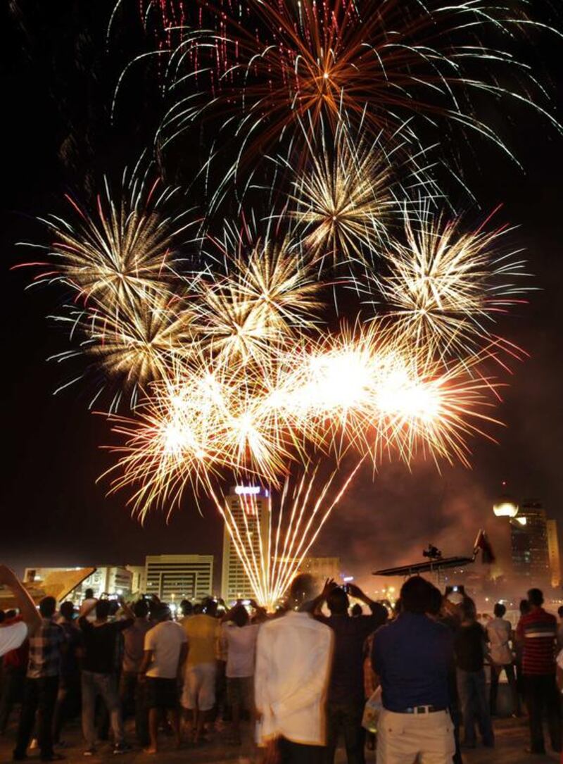 The Eid Al Adha holiday will be celebrated with nightly fireworks displays in Dubai. 