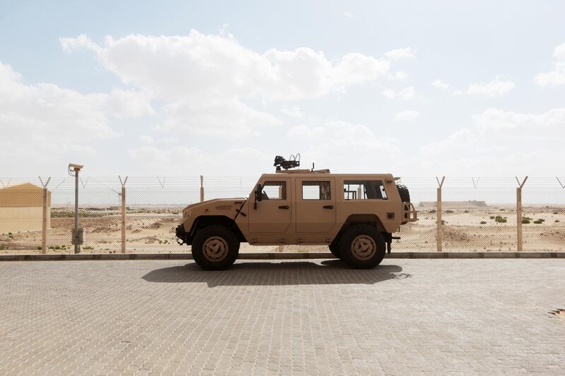 Al Ajban, United Arab Emirates, January 7, 2016:     NIMR military vehicle production facility in the Tawazun Industrial Park in the Al Ajban area north of Abu Dhabi on January 7, 2016. Christopher Pike / The NationalJob ID: 95034Reporter: Shereen El GazzarSection: BusinessKeywords:  *** Local Caption ***  CP0107-bz-NIMR factory tour-12.JPG
