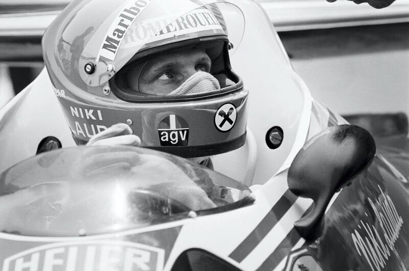 (FILES) In this file photo taken on May 27, 1976 Austrian Formula One driver and World champion Niki Lauda sits in his Ferrari on Monaco race track during a training session of the 34th Monaco Formula One Grand Prix. - Legendary Formula One driver Niki Lauda has died at the age of 70, his family said in a statement released to Austrian media on May 21, 2019. (Photo by - / AFP)