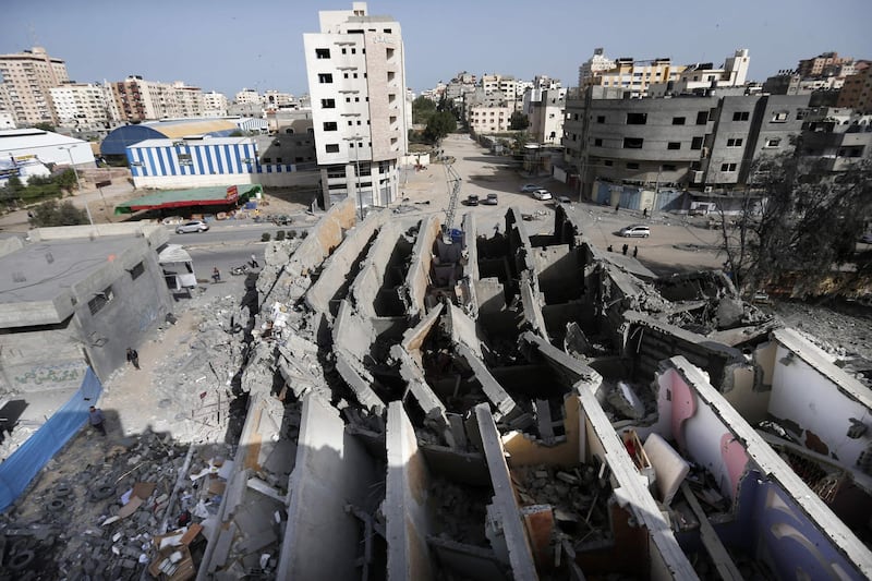 Israel said it attacked some 350 targets in Gaza over three days . AFP