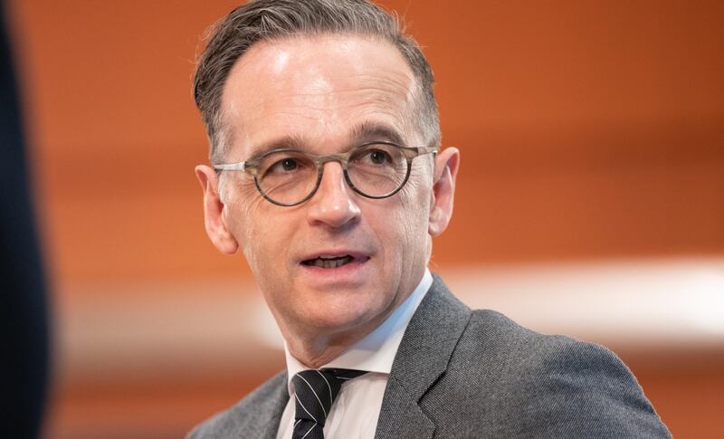 BERLIN, GERMANY - MAY 20: Heiko Maas (SPD), Federal Minister of Foreign Affairs, attends the Cabinet Meeting during the coronavirus on May 20, 2020 in Berlin, Germany. (Photo by Andreas Gora - Pool/Getty Images)
