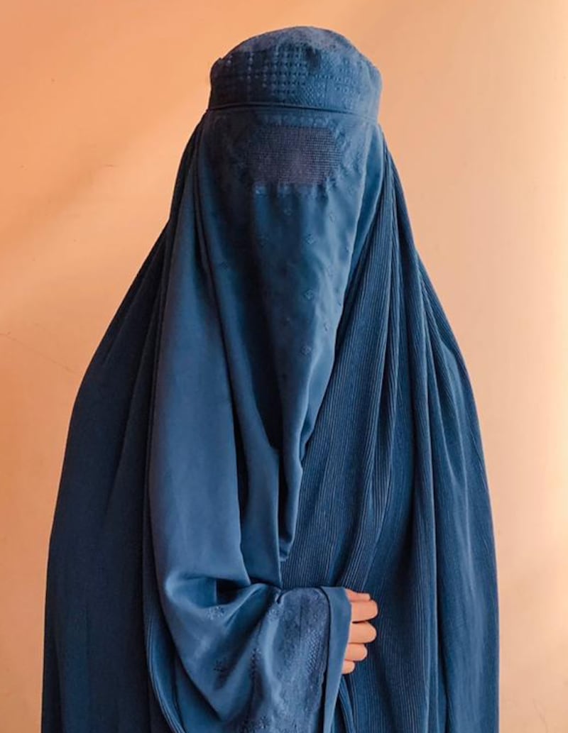 Faiza Zeerak, 22, decided to wear the chadari as a kind of self-censorship. Photo: Faiza Zeerak