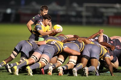 Dubai Hurricanes lost to Dubai Exiles in both regular season games and in the West Asia Premiership but earned their revenge in the UAE Premiership semi-final. Chris Whiteoak / The National