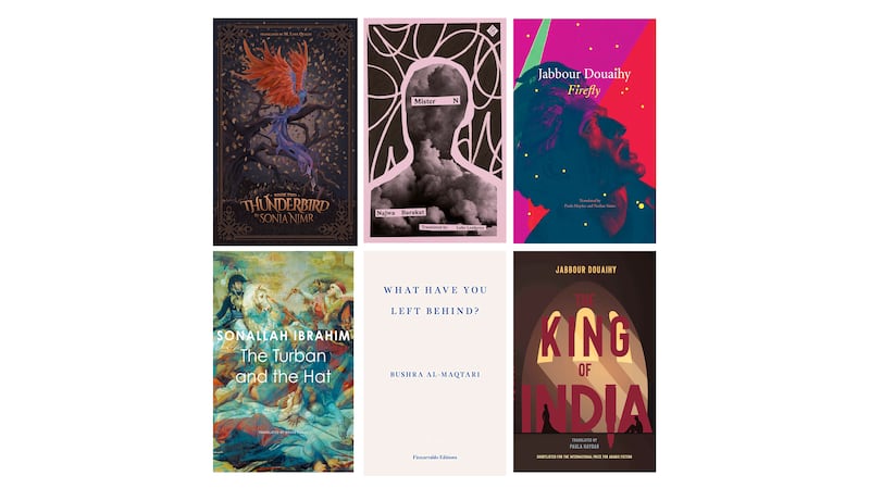 The six books shortlisted for 2023 Saif Ghobash Banipal Prize for Arabic Literary Translation. Photo: The Banipal Trust for Arab Literature