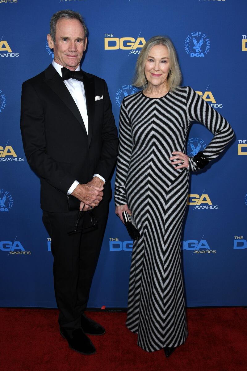 Catherine O'Hara and her husband, production designer Bo Welch, at the 71st Annual Directors Guild Of America Awards in Los Angeles. AFP