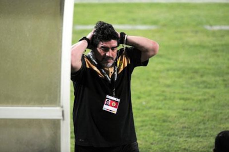 Diego Maradona, the Al Wasl coach, offered no excuses for his side's 5-0 loss to Dubai on Saturday.