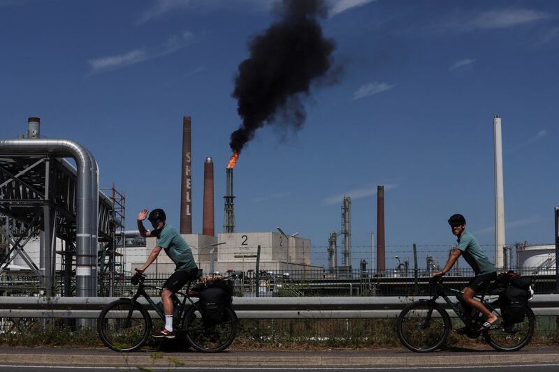 An oil refinery in Cologne, Germany. Europe's diesel imports from Russia are on the rebound ahead of the EU ban. Reuters