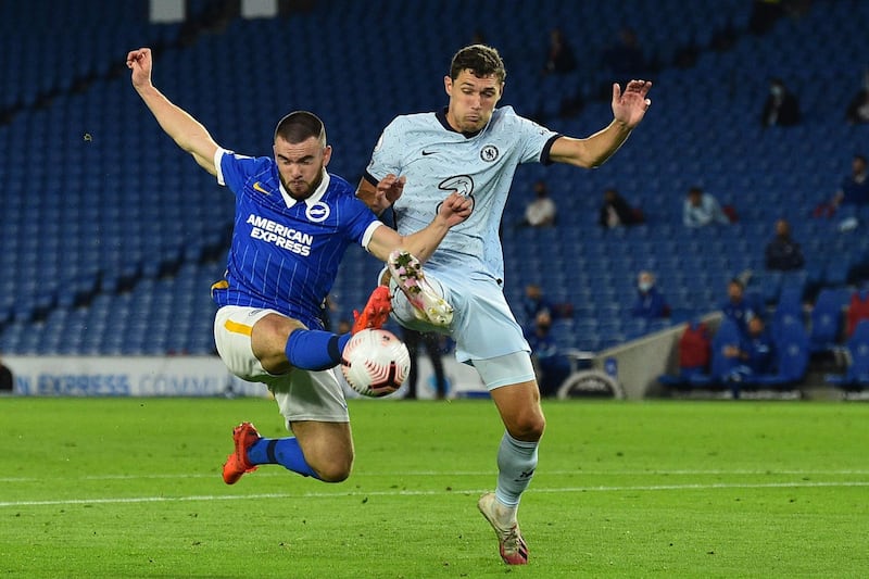 Andreas Christensen -7. In the right place at the right time on a couple of occasions to snuff out some promising Brighton openings, including an excellent block to deny Steve Alzate. AFP