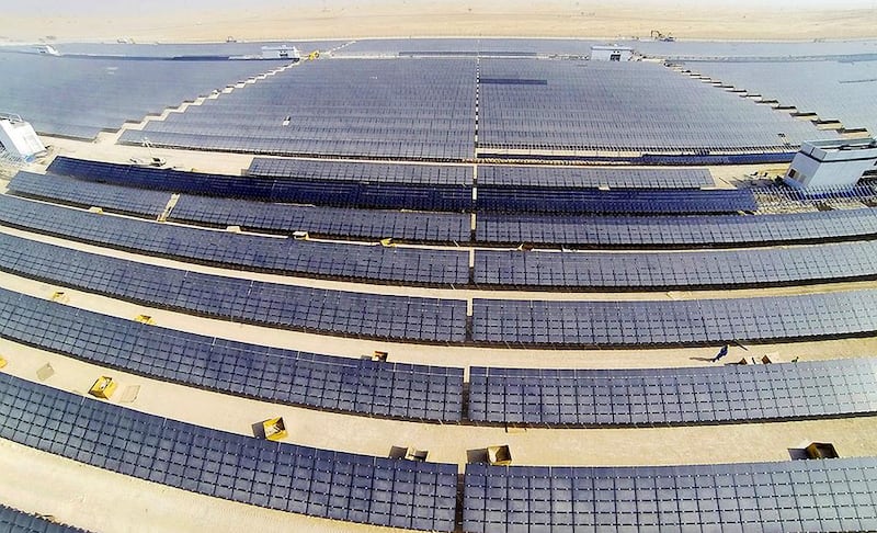 Jordan is said to looking at generating 10 per cent, or 600MW, of its electricity via solar in five years. Courtesy Government of Dubai 