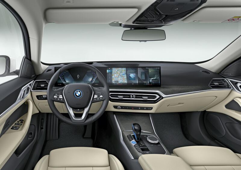 A cream interior option on the i4.