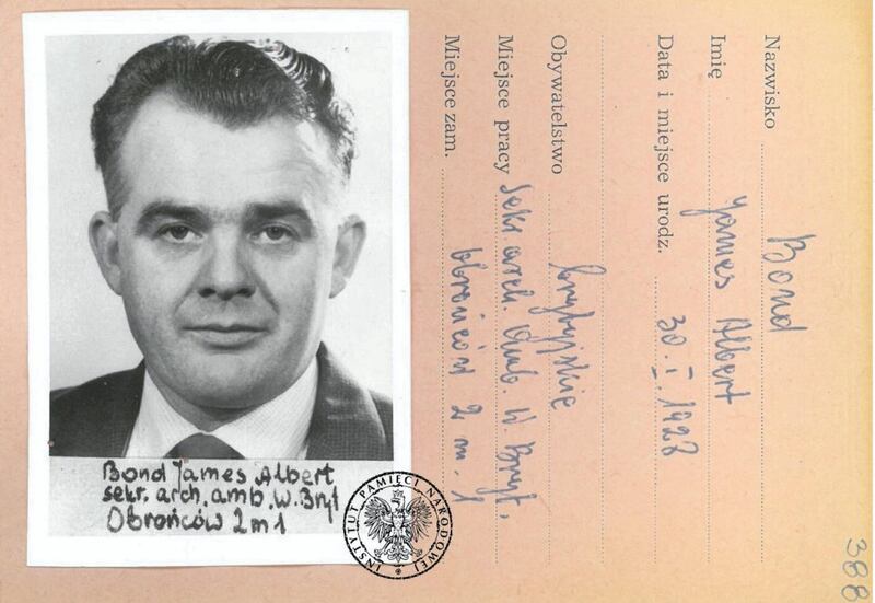 James Albert Bond was sent to Poland on an espionage mission in 1964. 