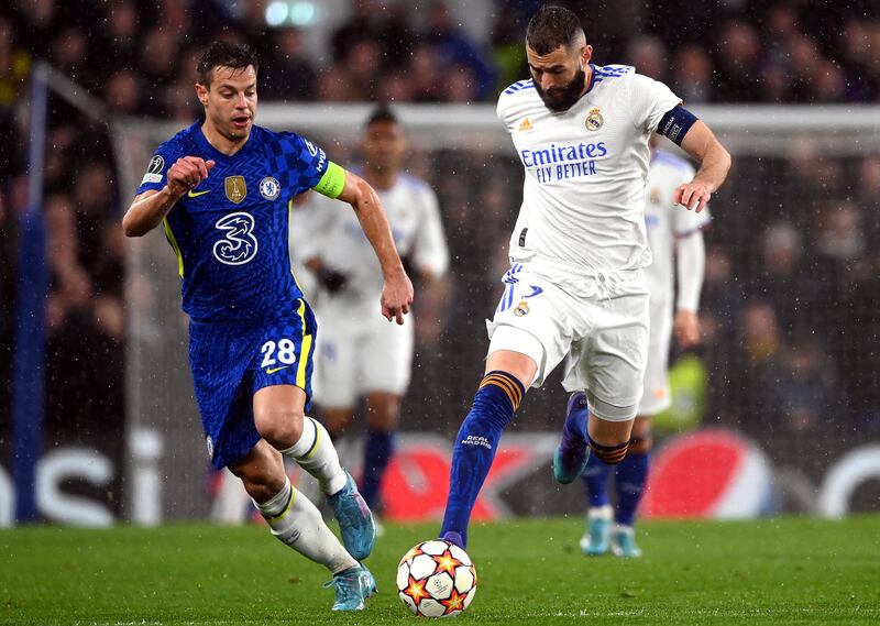 Cesar Azpilicueta - 5: Captain found Valverde a handful down his left flank. Powerful strike was heading for top corner until Courtois produced fine save just after half-time. EPA