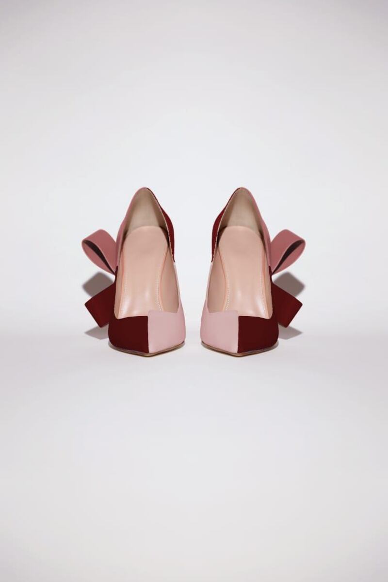 The new Poise stilettos have a bow on their side and come in block colours. Courtesy Poise