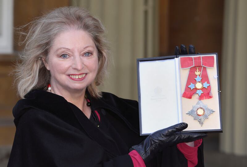 She was made a dame for services to literature at Buckingham Palace, London, in February 2015. Getty Images
