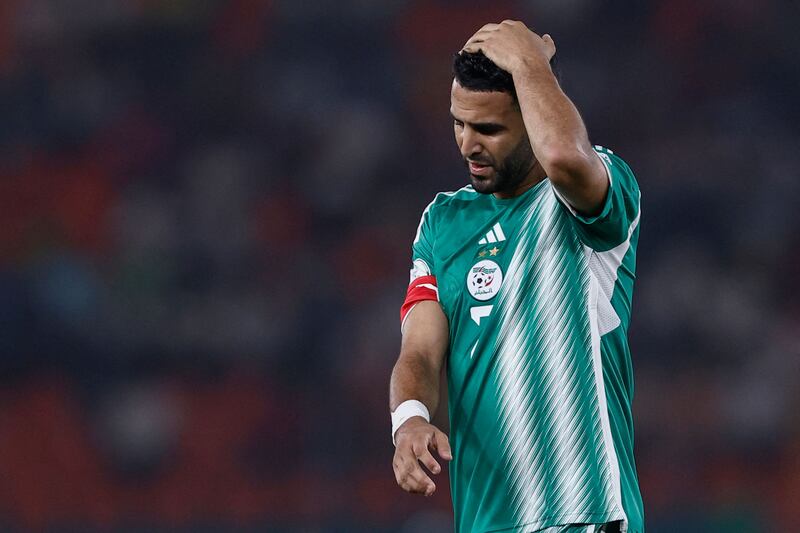 Algeria captain and star player Riyad Mahrez started the game against Mauritania on the bench. AFP