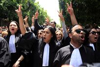 Tunisian lawyers rally for freedom of speech