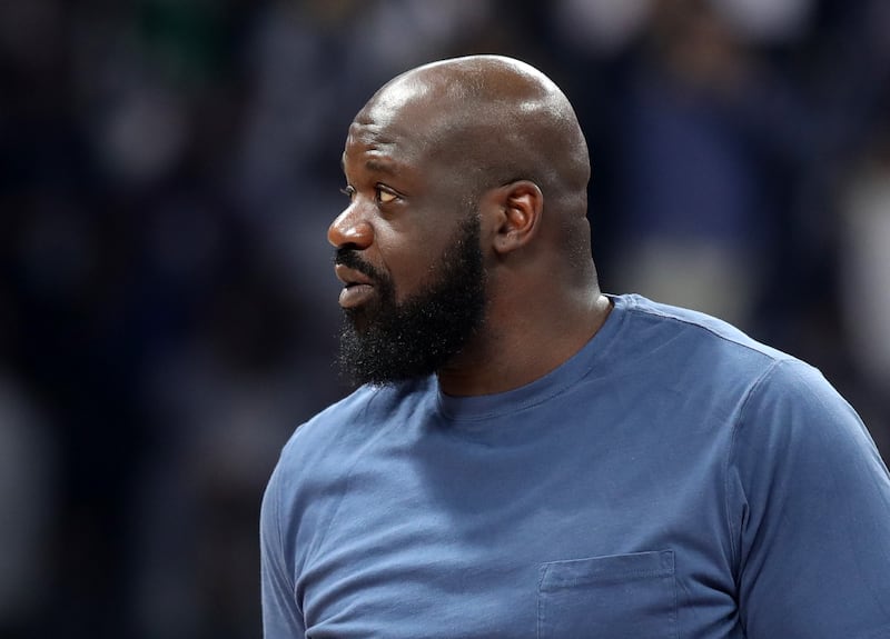 Shaquille O'Neal at the pre-season NBA game between Atlanta Hawks and Milwaukee Bucks at the Etihad Arena. Getty Images