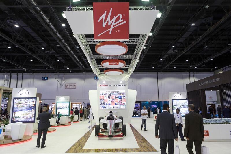 DUBAI, UNITED ARAB EMIRATES, 06 SEPTEMBER 2016. For Gallery. Union Properties stand at CityScape 2016. (Photo: Antonie Robertson/The National) ID: 59171. Journalist: None. Section: Business. *** Local Caption ***  AR_0609_CityScape_General-15.JPG