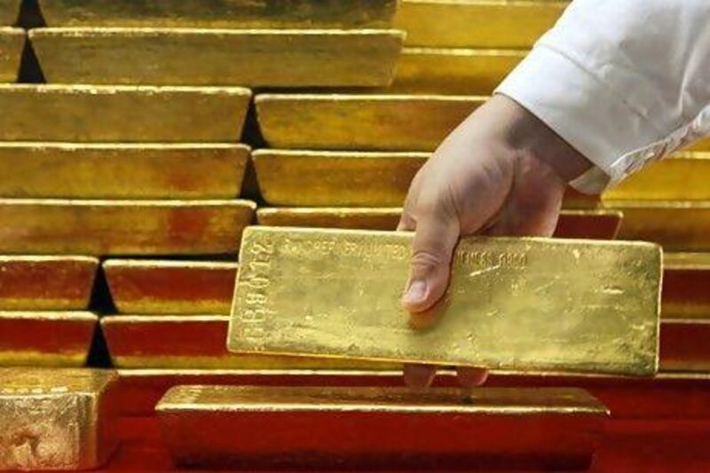 There is a shortage of small gold bars in the UAE as demand for the precious metal picks up. REUTERS/Petr Josek