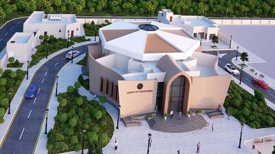 Construction has begun on a church in Abu Dhabi for the Anglican community. The Church of South India is being built on land allocated near a Hindu temple off the Dubai-Abu Dhabi Sheikh Zayed highway. Construction will be completed in June next year. Courtesy: Church of South India