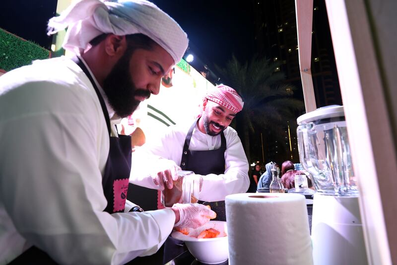 Talal Al Baloushi and Khalifa Albahri participate in a cooking competition