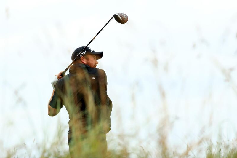 Lowry plays a shot on the eighth hole. Getty Images