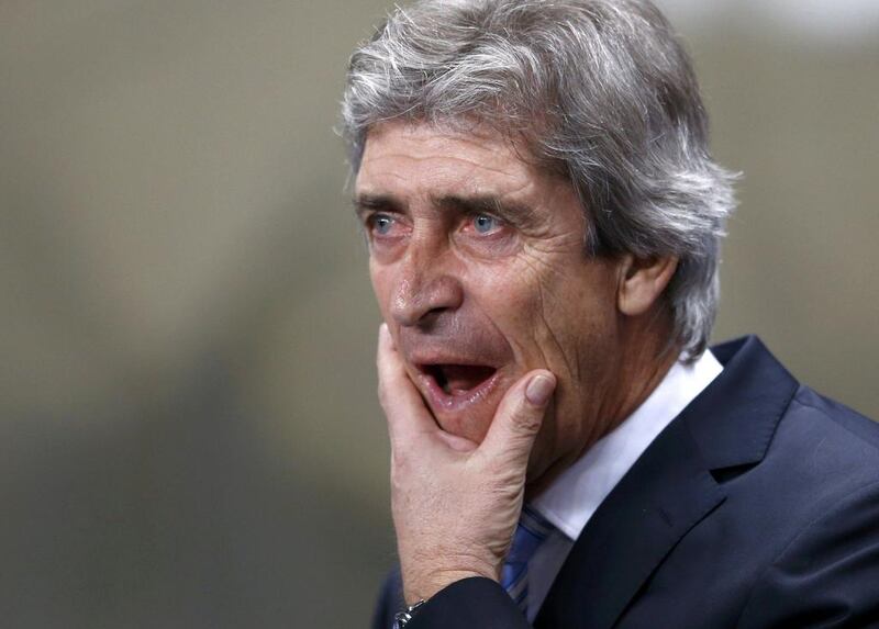 Manager Manuel Pellegrini must make sure his Manchester City team remember there is still plenty to play for on the domestic circuit. Darren Staples / Reuters