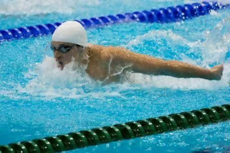 Dubai-based Serbian swimmer Velimir Stjepanovic finished sixth in the men's 200m butterfly final. Paul Kitagaki Jr / Zuma Press