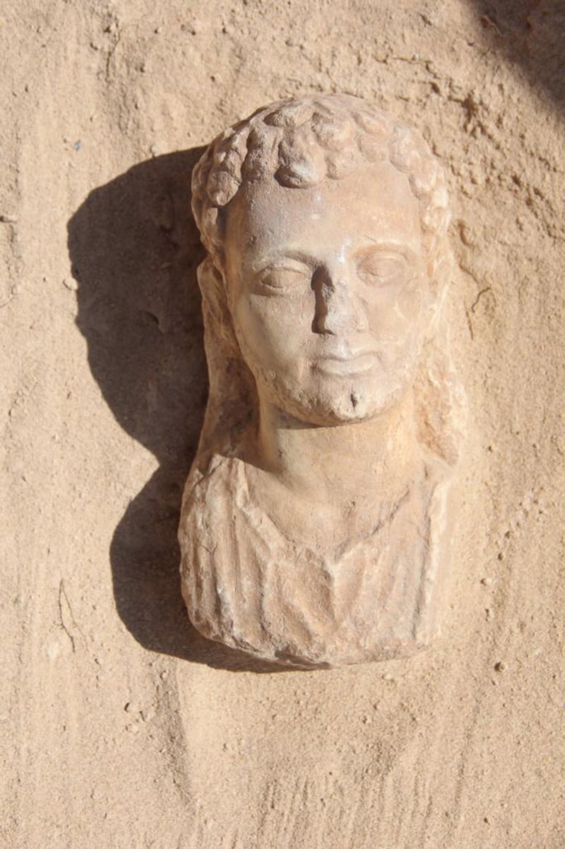 A figure found at the Taposiris Magna Temple. EPA