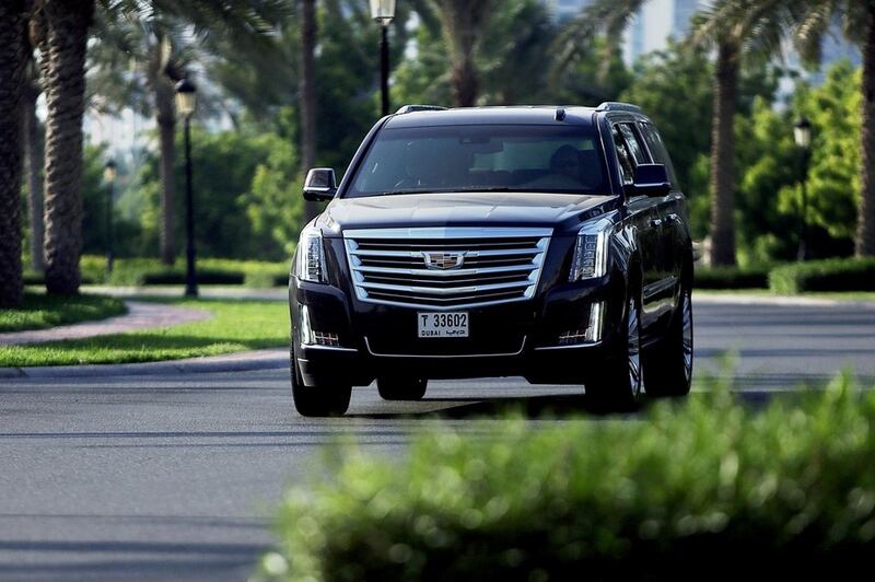 The Cadillac Escalade ESV Platinum. Satish Kumar / The National