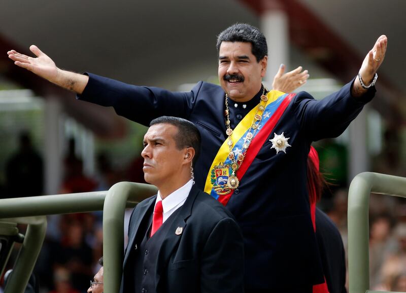 Venezuela's President Nicolas Maduro, seen here during a military parade commemorating the country's Independence Day in Caracas, called the vote despite months of protests and international criticism (AP Photos/Ariana Cubillos)