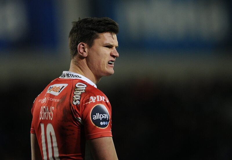 SALFORD, ENGLAND - FEBRUARY 07: Freddie Burns of Gloucester looks on during the Aviva Premiership match between Sale Sharks and Gloucester at the AJ Bell Stadium on February 07, 2014 in Salford, England. (Photo by Chris Brunskill/Getty Images) *** Local Caption ***  467635835.jpg
